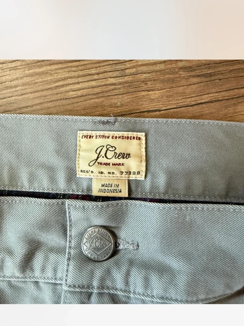J. Crew Men's Cargo Pants in Light Gray
